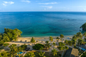 Beach at boutique hotel Jamaica Inn