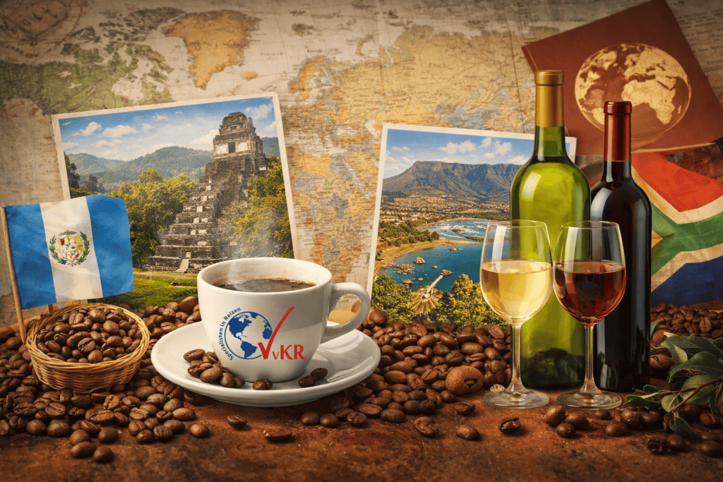 Wereldreis met koffie en wijn bij het VvKR Plein